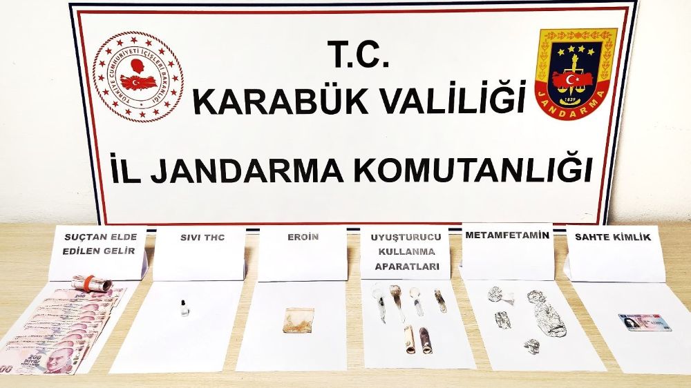 Karabük'te bir eve jandarmadan uyuşturucu baskını