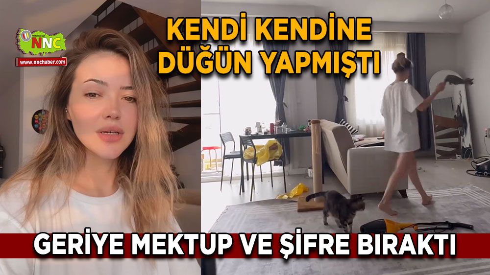 Kendi kendine düğün yapmıştı! Geriye mektup ve şifre bıraktı