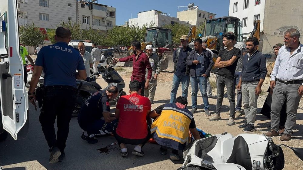 Kilis'te kaza iki motosiklet çarpıştı 2 yaralı