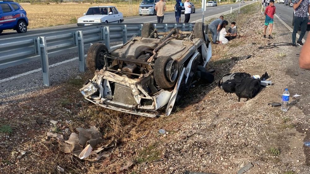  Konya'da trafik kazası 5 kişi yaralandı