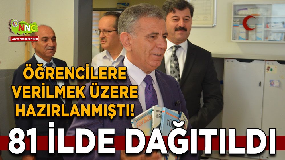 Öğrencilere verilmek üzere hazırlanmıştı! 81 ilde dağıtıldı