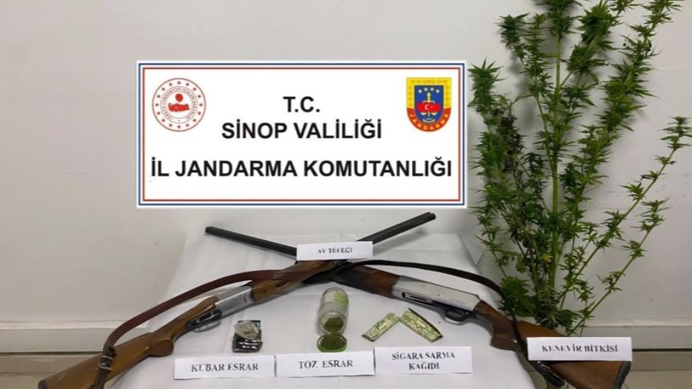 Sinop’ta uyuşturucu satıcılarına yönelik operasyon