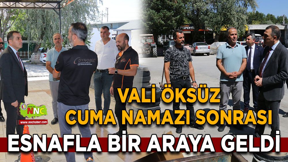 Türker Öksüz esnafla bir arada! 