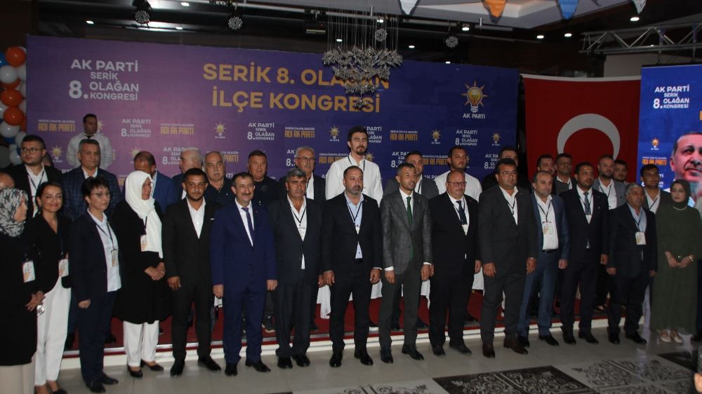 Ak parti Serik 8.Olağan İlçe Kongresi Coşkulu geçti 