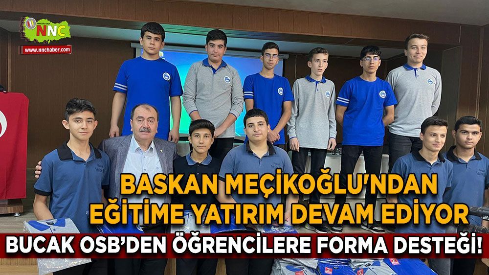 Başkan Meçikoğlu'ndan eğitime destek! Öğrencilere forma dağıtıldı