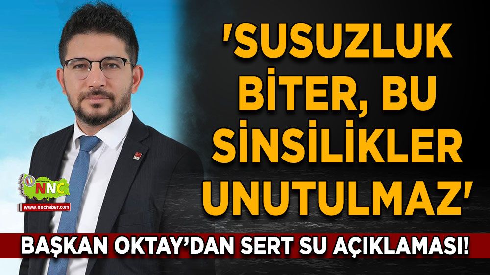 Başkan Oktay’dan sert su açıklaması! 'Susuzluk biter, bu sinsilikler unutulmaz'