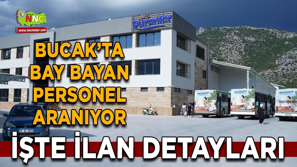 Bucak Duranlar Süt bay bayan personel alımı yapıyor!