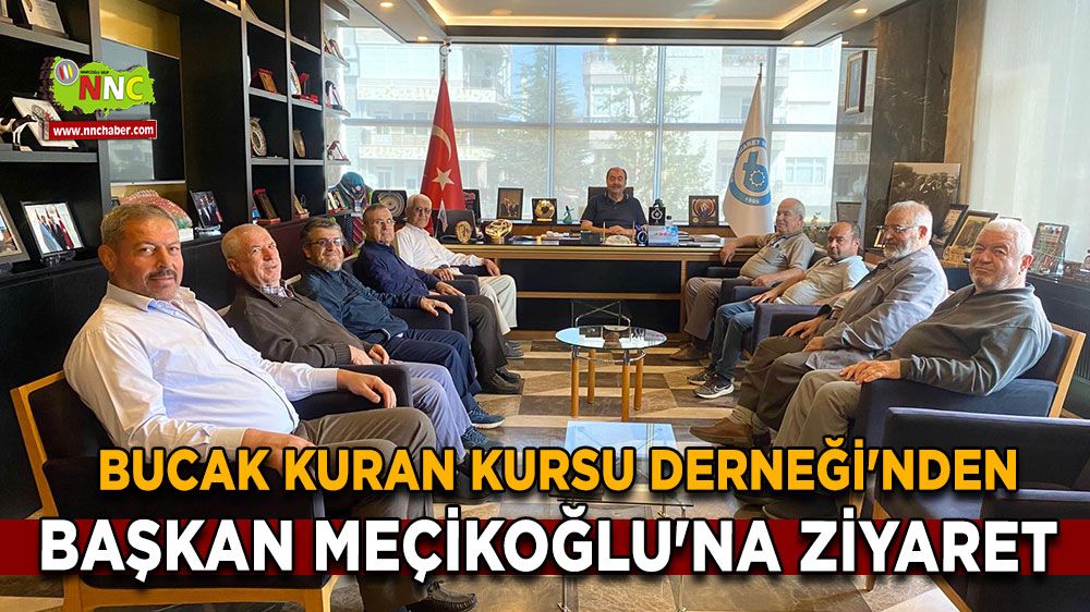 Bucak Kuran Kursu Derneği'nden Başkan Meçikoğlu'na ziyaret