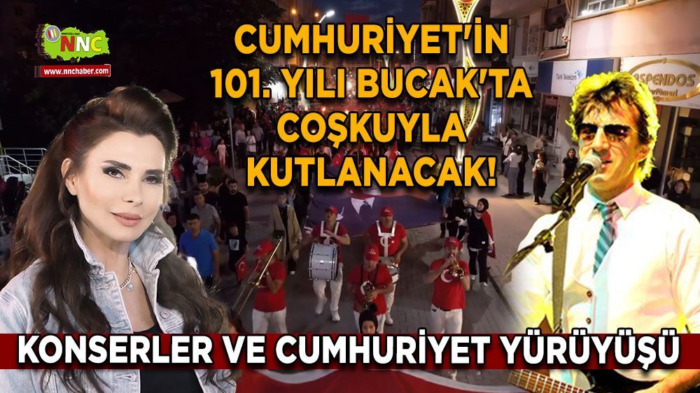  Bucak'ta cumhuriyet coşkusu 101. yıl kutlamaları başlıyor