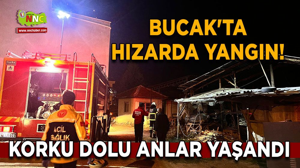 Bucak'ta hızarda yangın! Korku dolu anlar yaşandı