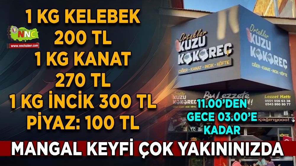 Bucak'ta mangal keyfi çok yakınınızda! Gece 3'e kadar açık