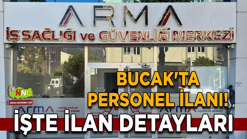 Bucak'ta personel ilanı! ARMA OSGM ekip arkadaşı arıyor