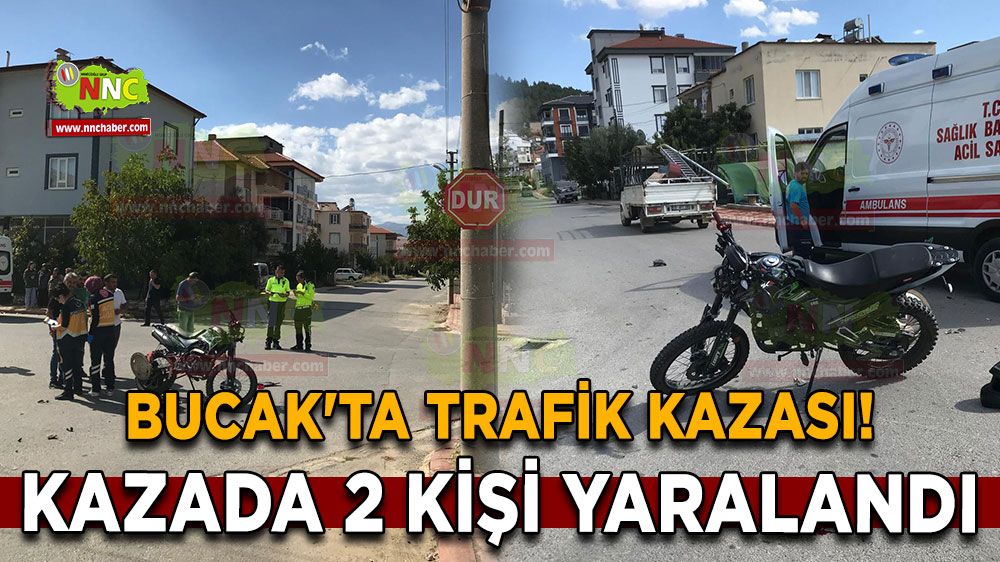 Bucak'ta trafik kazası! Kazada 2 kişi yaralandı