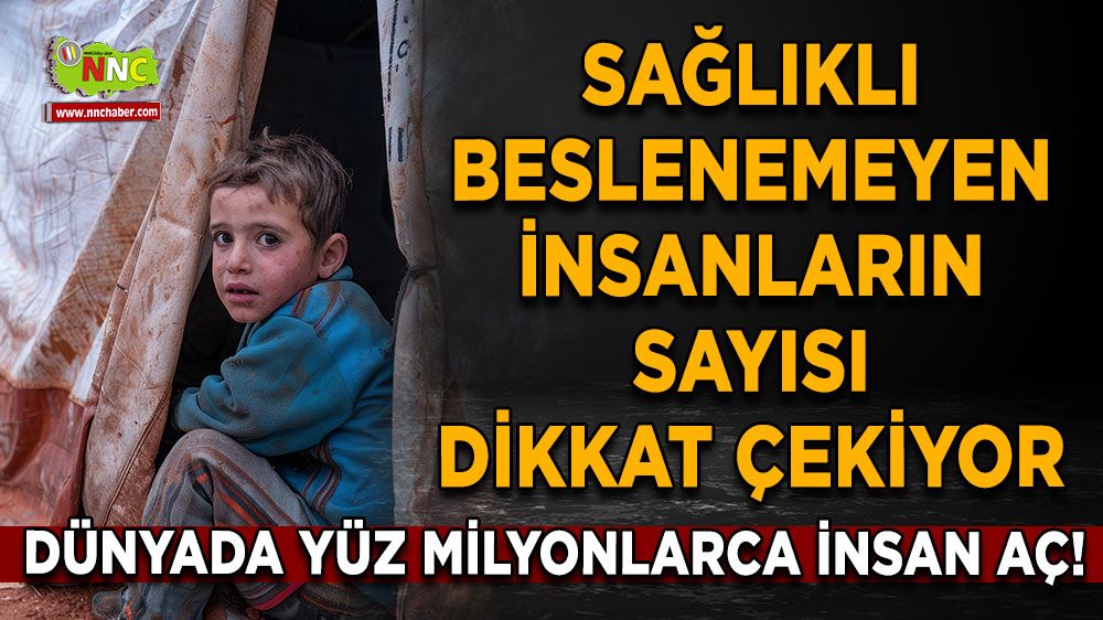 Dünyada yüz milyonlarca insan aç! Sağlıklı beslenemeyen insanların sayısı dikkat çekiyor