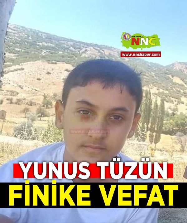 Finike Vefat Yunus Tüzün