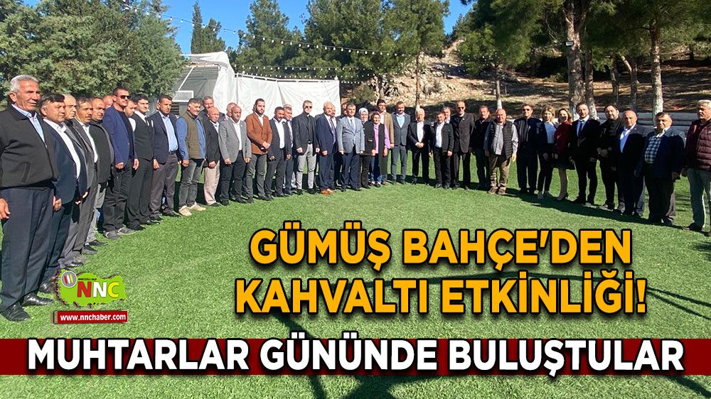 Gümüş Bahçe'den kahvaltı etkinliği! Muhtarlar Gününde buluştular