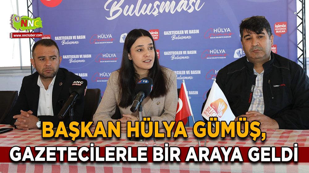 Hülya Gümüş, gazetecilerle bir araya geldi