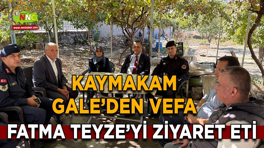 Kaymakam Gale'den vefa! Fatma Teyze'yi ziyaret etti