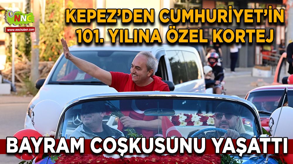 Kepez’den Cumhuriyet’in 101. Yılına özel kortej