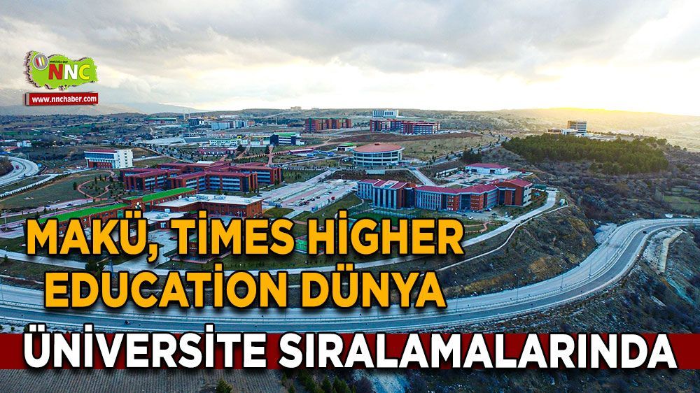 MAKÜ, Times Higher Education Dünya Üniversite Sıralamalarında