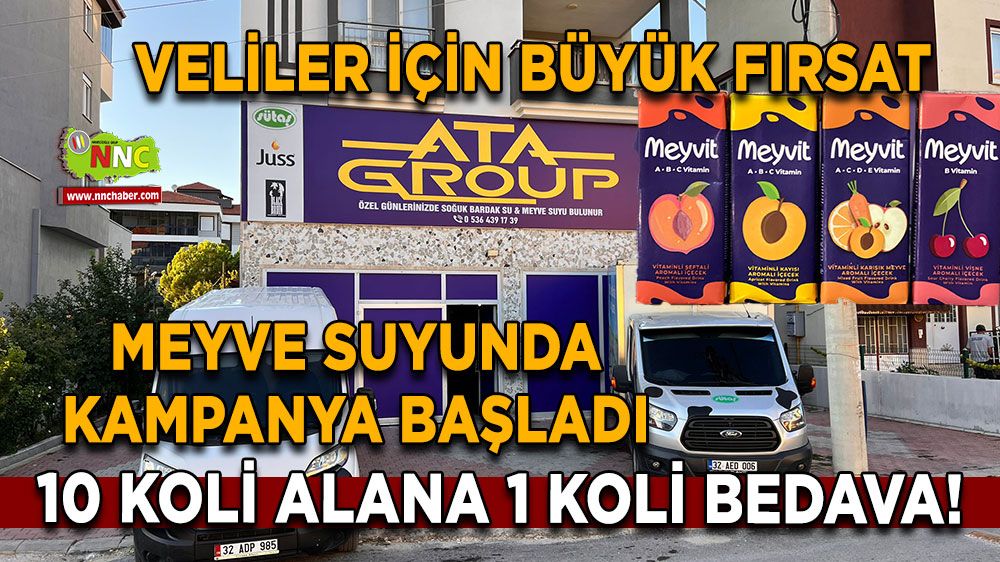 Meyve suyunda kampanya başladı! 10 koli alana 1 koli bedava