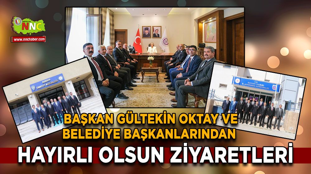 MHP Burdur İl Başkanı ve Belediye Başkanlarından hayırlı olsun ziyaretleri