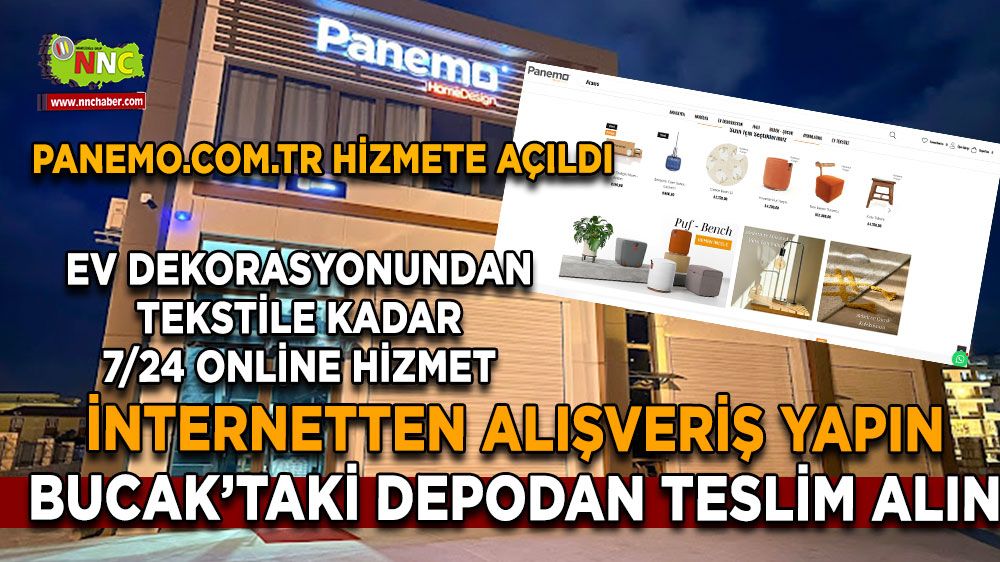 Panemo hizmete açıldı İnternetten alışveriş yapın Bucak’taki depodan teslim alın