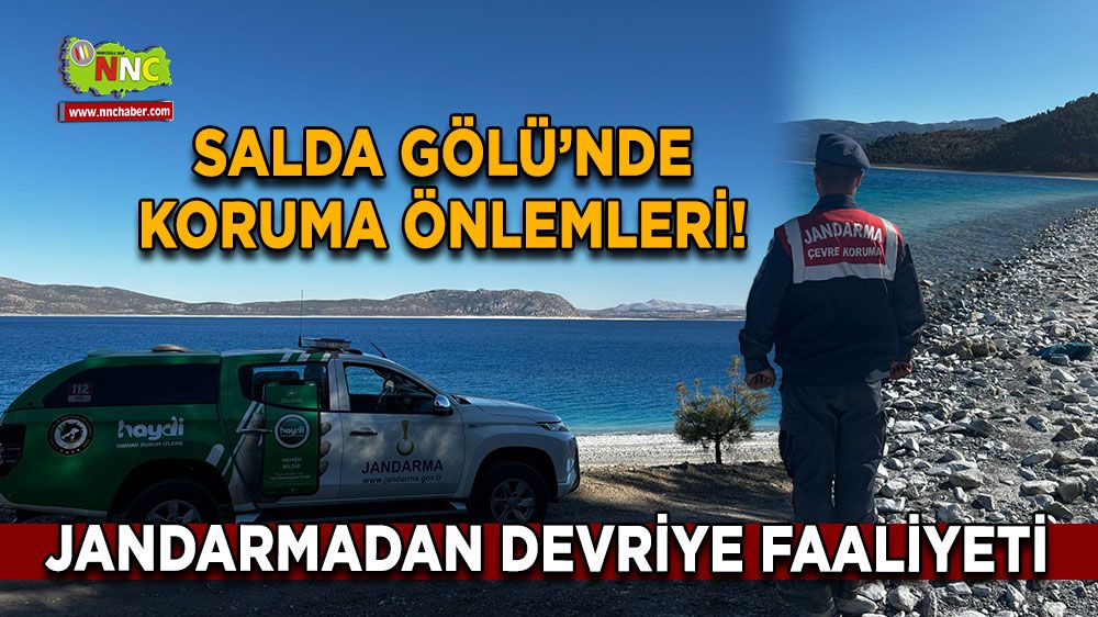 Salda Gölü’nde koruma önlemleri! Jandarmadan devriye faaliyeti