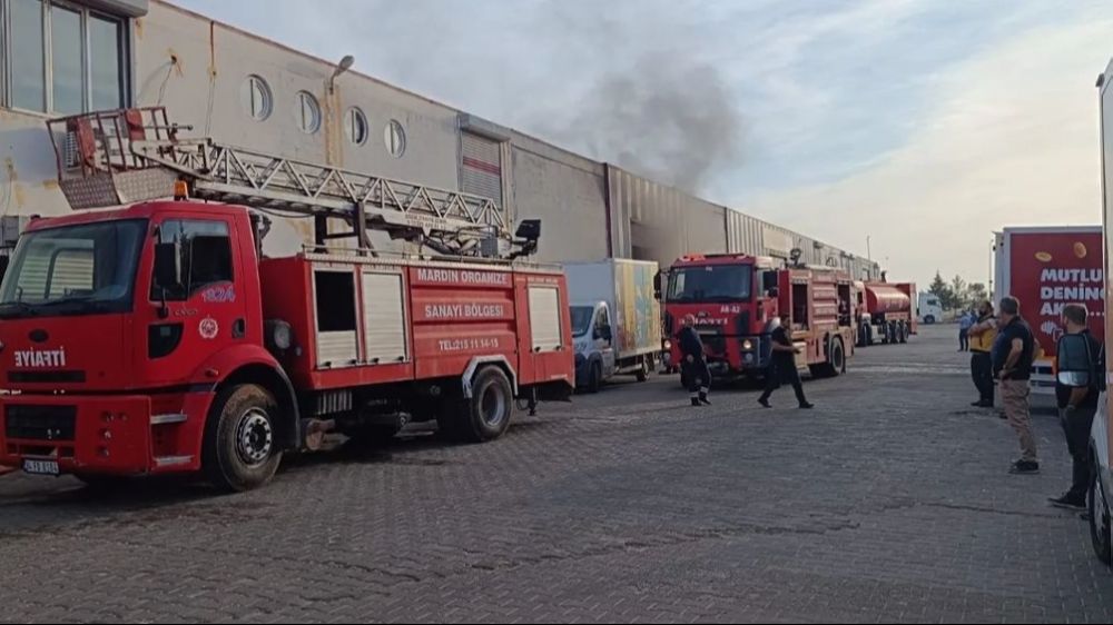 Son dakika Mardin haberi imalat fabrikasında yangın