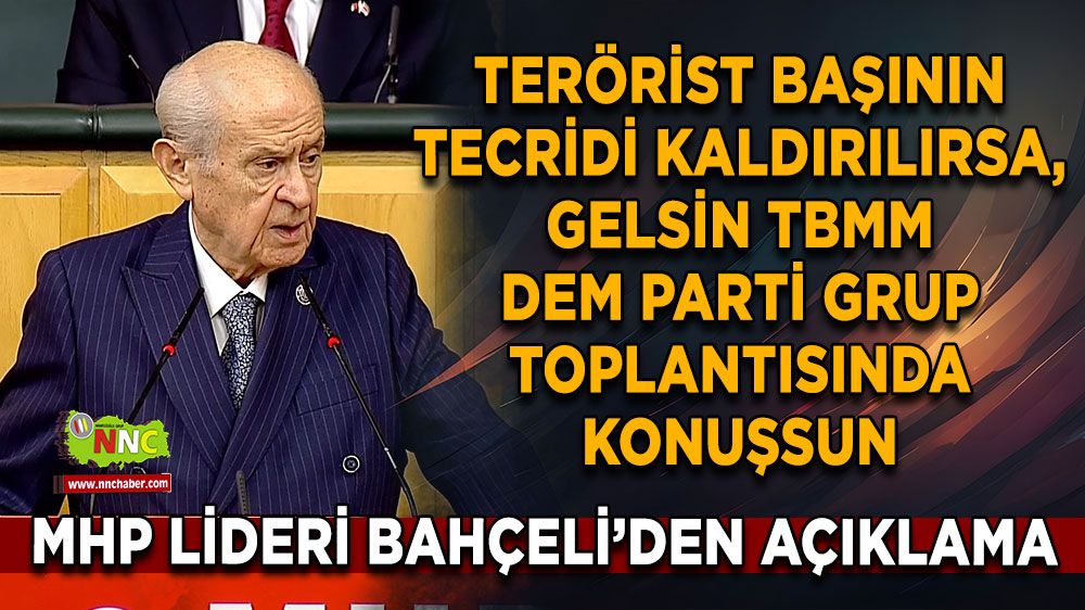 Terörist başının tecridi kaldırılırsa, gelsin TBMM DEM Parti grup toplantısında konuşsun