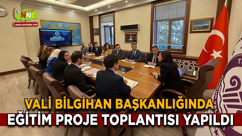 Tülay Baydar Bilgihan başkanlığında Burdur’da eğitim proje toplantısı