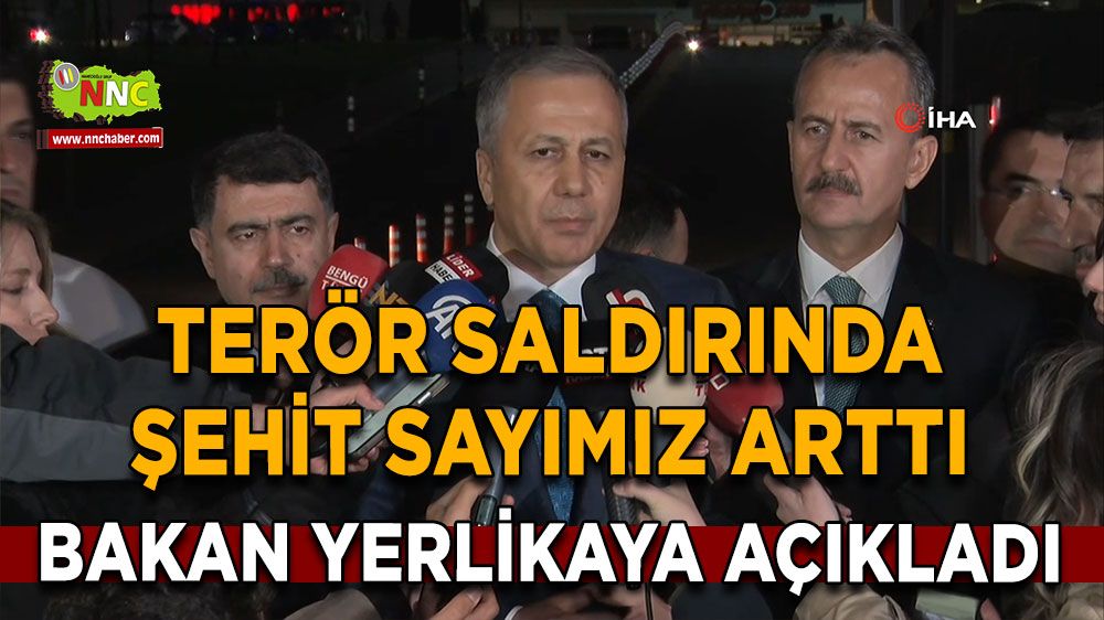 TUSAŞ’a Terör Saldırısı 5 Şehit, 22 Yaralı  Ali Yerlikaya açıklama yaptı