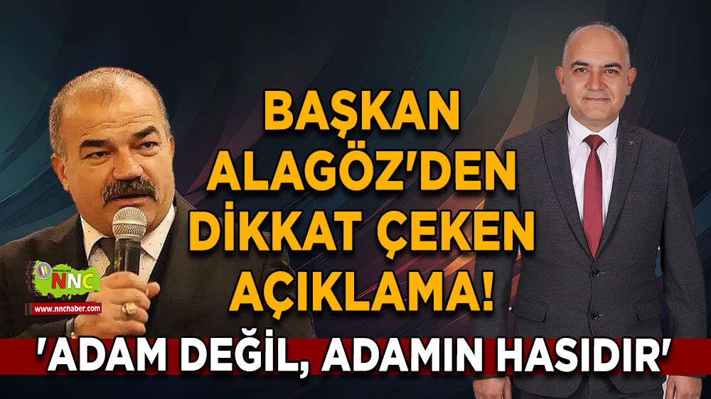 Ümit Alagöz'den dikkat çeken açıklama! 'Adam değil, adamın hasıdır'