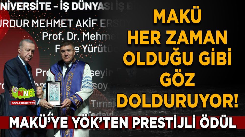 YÖK'ten MAKÜ'ye Büyük Ödül