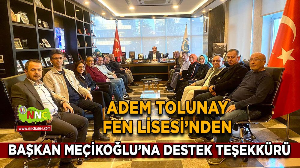 Adem Tolunay Fen Lisesi’nden Bucak TSO’ya Destek Teşekkürü