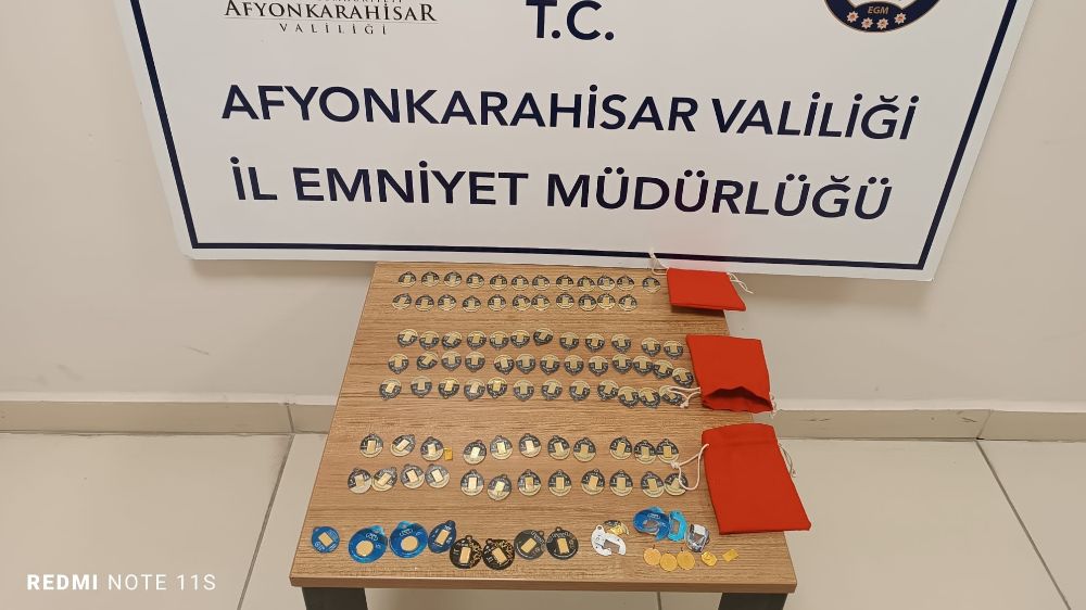 Afyonkarahisar'da sahte altın satışı İki şahıs yakalandı