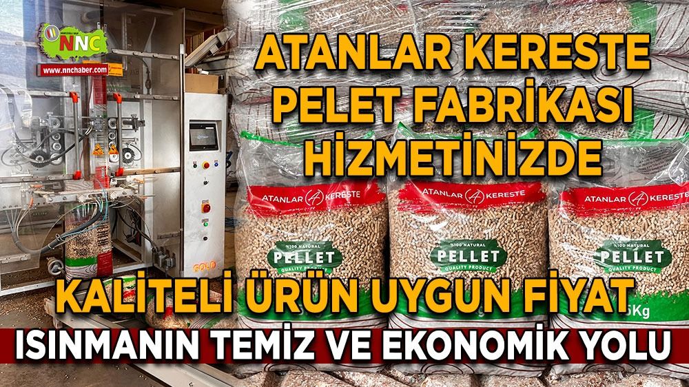 Atanlar Kereste Pelet Fabrikası hizmetinizde! Kaliteli ürün uygun fiyat