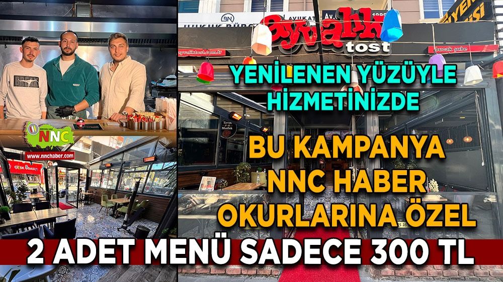 Ayvalık Tost, yenilenen yüzüyle hizmetinizde! NNC haber okurlarına özel kampanya