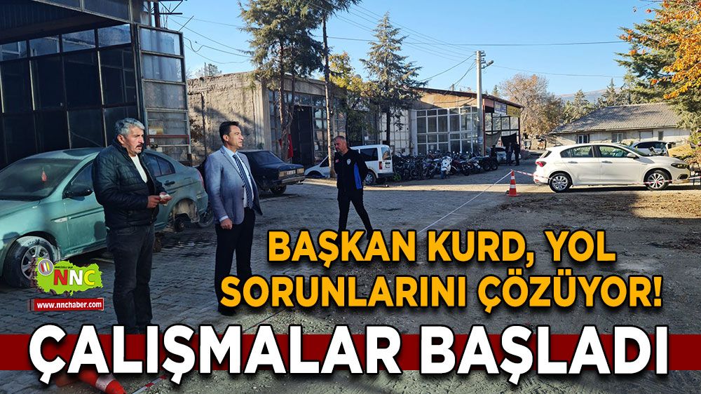 Başkan Kurd, yol sorunlarını çözüyor! Çalışmalar başladı