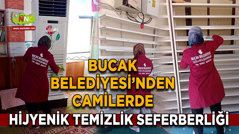 Bucak Belediyesi’nden Camilerde Hijyenik Temizlik Seferberliği