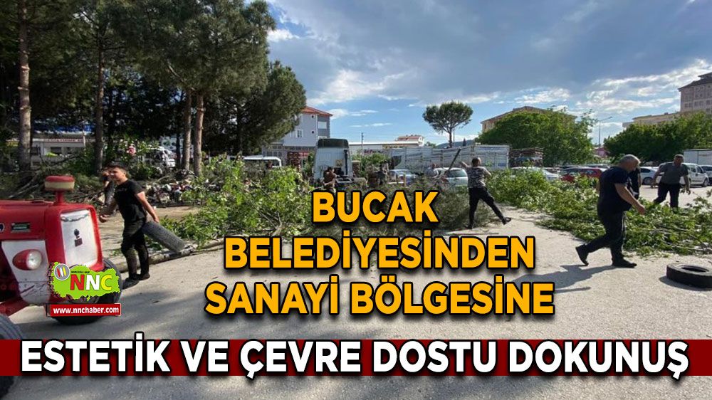 Bucak Belediyesi'nden Sanayi Bölgelerine Estetik ve Çevre Dostu Dokunuş