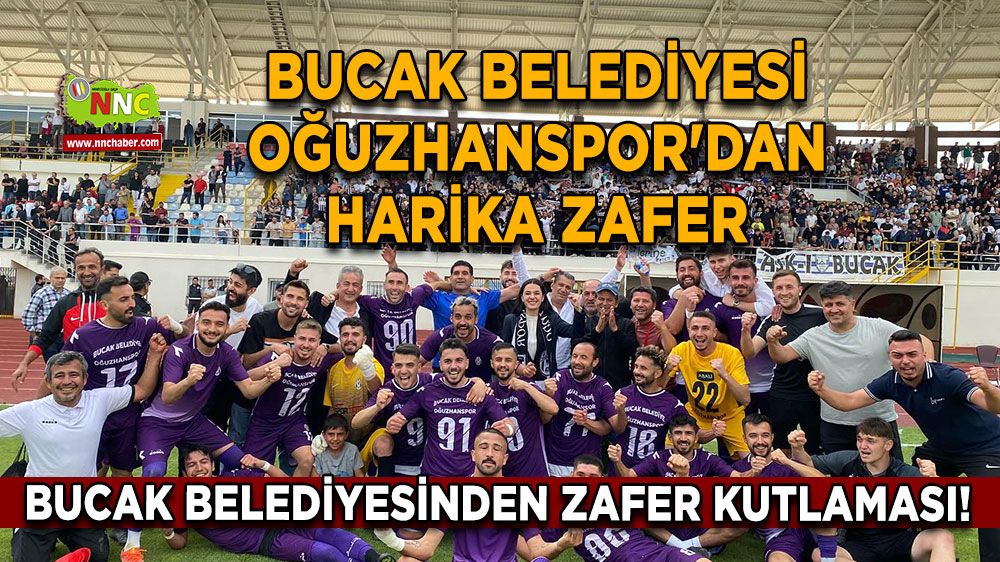 Bucak Belediyesinden zafer kutlaması! Bucak Belediyesi Oğuzhanspor'dan harika zafer