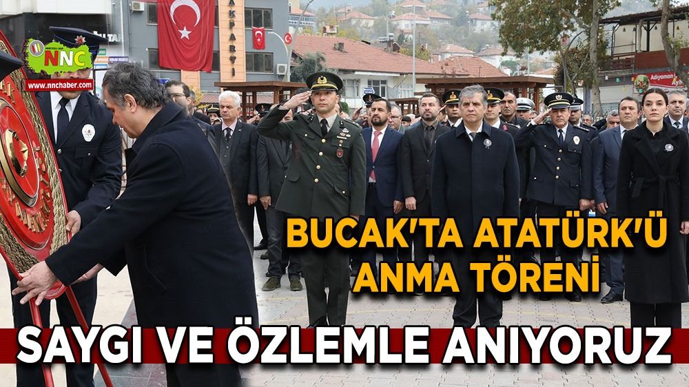 Bucak'ta Atatürk'ü anma töreni