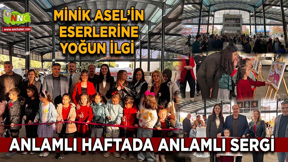 Bucak'ta sanat rüzgarı! Asel'in sergisi büyük beğeni topladı!