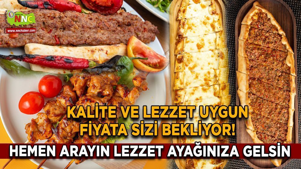 Bucak'ta uygun fiyatlı pide ve kebap keyfi! Hemen arayıp sipariş verin