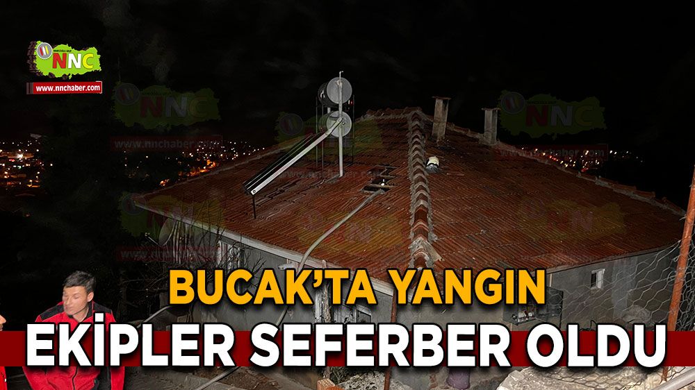 Bucak'ta yangın Ekipler seferber oldu