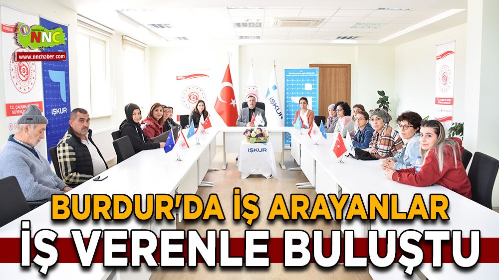 Burdur'da iş arayanlar iş verenle buluştu