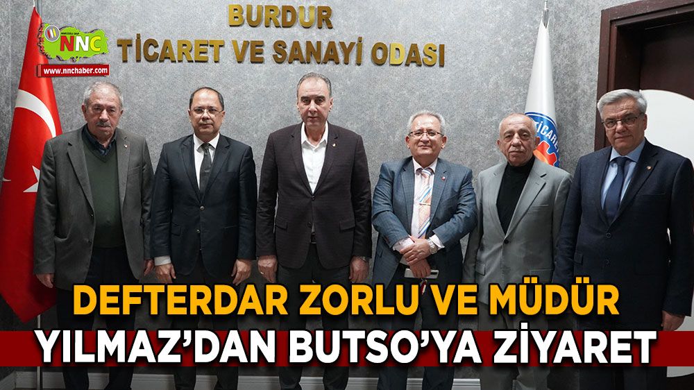 Burdur İl Defterdarı ve Milli Emlak Müdüründen BUTSO’ya Ziyaret