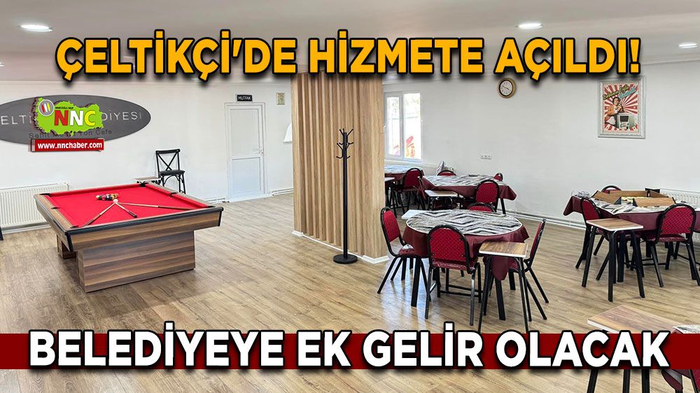 Çeltikçi'de hizmete açıldı! Belediyeye ek gelir olacak