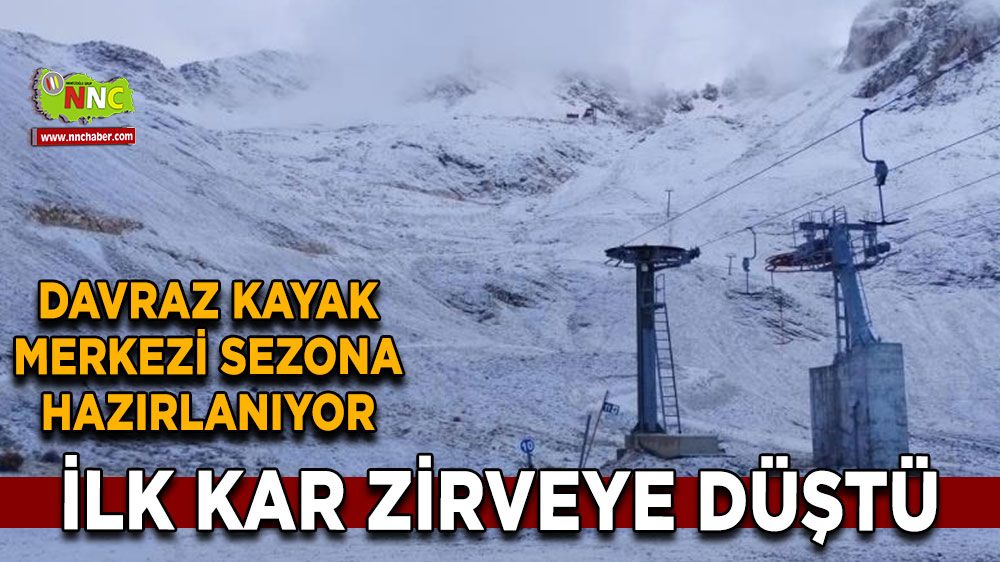 Davraz Kayak Merkezi'nde ilk kar 2024-2025 sezonu heyecanla bekleniyor